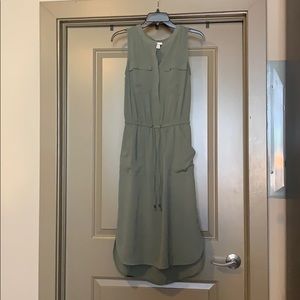 Olive Green Midi Dress